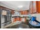 Kitchen boasts stainless steel appliances and granite countertops at 508 21St Ave. N, North Myrtle Beach, SC 29582