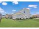 Gray house exterior with a well-manicured lawn and fenced backyard at 935 Desert Wheatgrass Dr., Myrtle Beach, SC 29579