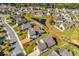Aerial view of the house and surrounding neighborhood at 217 Southern Breezes Circle, Murrells Inlet, SC 29576