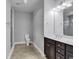 Bathroom with double vanity, tile flooring, and a shower at 217 Southern Breezes Circle, Murrells Inlet, SC 29576
