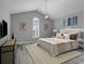 Bright main bedroom with large window and plush carpet at 217 Southern Breezes Circle, Murrells Inlet, SC 29576