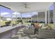 Screened porch with comfortable seating area, perfect for relaxing at 217 Southern Breezes Circle, Murrells Inlet, SC 29576