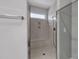 Walk-in shower with built-in seat and glass enclosure at 217 Southern Breezes Circle, Murrells Inlet, SC 29576