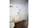 Small bathroom contains a floating vanity with a toilet and shower at 37 Geney Ln., Pawleys Island, SC 29585