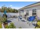 This backyard features a patio with seating and dining arrangements perfect for gatherings at 263 Red Maple Loop, Longs, SC 29568