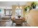 Open concept dining area flowing into the living room; great for entertaining at 263 Red Maple Loop, Longs, SC 29568