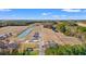 Aerial view of new homes and lots in a new neighborhood development at 902 Owls Nest Dr., Conway, SC 29527