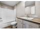 Clean bathroom with a tub, toilet, and vanity at 218 Eva Dr., Loris, SC 29569