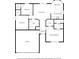 Layout featuring bedrooms with walk-in closets, living room, dining area with kitchen island, foyer and garage at 4659 East Walkerton Rd., Myrtle Beach, SC 29579
