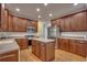Spacious kitchen featuring an island, stainless steel appliances, and ample cabinet space at 121 Grand Palm Ct., Myrtle Beach, SC 29579