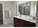 Bathroom with double sink vanity, a soaking tub, and a separate shower area at 2327 King Farm Rd., Aynor, SC 29511