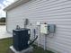 Side view of a home showing HVAC system, electrical boxes, and other utilities at 2327 King Farm Rd., Aynor, SC 29511