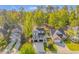 Charming two-story home with a well-manicured front yard and an attached two-car garage, surrounded by lush greenery at 136 Kenzgar Dr., Myrtle Beach, SC 29588