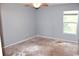 Spacious bedroom with a ceiling fan and a window at 156 Weeping Willow Dr., Myrtle Beach, SC 29579