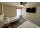 Bright bedroom with two twin beds and plenty of closet space at 2268 Essex Dr. # G, Surfside Beach, SC 29575