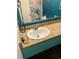 Nicely decorated bathroom with a clean single sink at 1501 Ocean Blvd. S # 422, Myrtle Beach, SC 29577