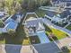 Aerial view of house and surrounding neighborhood at 1256 Fiddlehead Way, Myrtle Beach, SC 29579