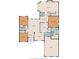 Detailed floor plan showcasing layout with living areas, bedrooms, bathrooms, and garage dimensions at 1716 Club Circle Dr., Pawleys Island, SC 29585