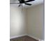 Bright bedroom with a ceiling fan and light fixture with baseboard trim at 3162 Wayside Rd., Conway, SC 29527