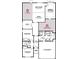 Detailed floor plan showcasing layout of bedrooms, bathrooms, kitchen, and living spaces at 8640 Farrier Dr., Myrtle Beach, SC 29588