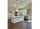 Modern kitchen featuring an island with white marble countertops and stainless-steel appliances at 8663 Farrier Dr., Myrtle Beach, SC 29588