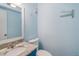 Bright bathroom with a marble countertop sink and ample space is clean and modern at 9581 Shore Dr. # 132, Myrtle Beach, SC 29572