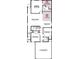 Detailed floor plan layout showcasing the arrangement of rooms including bedrooms, great room, and kitchen area at 4009 Braid Ct., Myrtle Beach, SC 29588