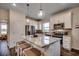 Modern kitchen with granite countertops, stainless steel appliances, and a center island with seating at 4009 Braid Ct., Myrtle Beach, SC 29588