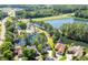 Picture showing location of home amid community pool, lakes and surrounding greenery at 2588 Lake Vista Dr., Little River, SC 29566