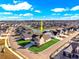 An aerial shot of a home near a pond in a planned community on a sunny day at 5015 Cambria Ct., Little River, SC 29566