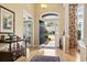 Inviting home foyer with hardwood floors and classic interior design elements at 1066 Brentford Pl., Myrtle Beach, SC 29579