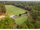 Breathtaking aerial of golf course showcasing the lush green landscape and a few golf carts at 3034 Oak Grove Bend # 34 Ar, Murrells Inlet, SC 29576