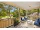 Relaxing screened porch offers comfortable seating and scenic wooded views at 3034 Oak Grove Bend # 34 Ar, Murrells Inlet, SC 29576