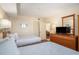 Bedroom with two queen beds, TV, dresser and nightstands at 5308 N Ocean Blvd. # 1014, Myrtle Beach, SC 29577