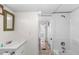 Bright bathroom with vanity, mirror, and shower tub combination at 6001-S32 S Kings Hwy., Myrtle Beach, SC 29575