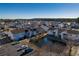 Aerial view highlighting property location near pond at 2257 Essex Dr. # E, Surfside Beach, SC 29575