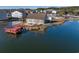 Community clubhouse and dock on the water at 2257 Essex Dr. # E, Surfside Beach, SC 29575