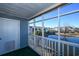 Screened porch with view of pond and community at 2257 Essex Dr. # E, Surfside Beach, SC 29575