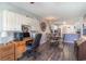 Dining area adjacent to the kitchen with a view of the kitchen and living room at 603 Bucks Trail, Longs, SC 29568