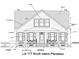 Exterior elevation of a charming two-story home with a gabled roof and symmetrical facade at 805 Comanders Island Rd., Georgetown, SC 29440