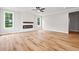 Spacious living room with fireplace and hardwood floors at 805 Comanders Island Rd., Georgetown, SC 29440