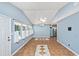 Dining area with tile flooring, vaulted ceiling, and lots of natural light at 95 Channing Dr., Little River, SC 29566