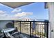 Relaxing balcony with seating and scenic city views, perfect for outdoor enjoyment at 2001 S Ocean Blvd. # 1506, Myrtle Beach, SC 29577