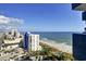 Beautiful oceanfront view from a condo with beach access, pool, and parking at 2001 S Ocean Blvd. # 1506, Myrtle Beach, SC 29577