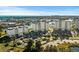 Overhead view of the complex featuring multiple high-rise condo buildings and waterfront access at 2151 Bridge View Ct. # 2502, North Myrtle Beach, SC 29582