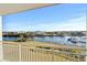 Beautiful waterfront views from this condo's balcony, perfect for relaxing outdoors at 2151 Bridge View Ct. # 2502, North Myrtle Beach, SC 29582