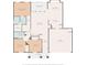 Detailed floor plan showcasing layout of bedrooms, living spaces, and screened porch at 131 Grissett Lake Dr., Conway, SC 29526
