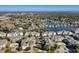 Expansive aerial view of the residential neighborhood, featuring a pond, mature trees, and well-maintained landscaping at 601 Hillside Dr. N # 4133, North Myrtle Beach, SC 29582