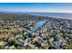 Striking aerial view showcases a lake community close to the beach with stunning views of the ocean and skyline at 601 Hillside Dr. N # 4133, North Myrtle Beach, SC 29582