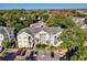 Exterior aerial view of a complex featuring a well-manicured landscape and private balconies at 601 Hillside Dr. N # 4133, North Myrtle Beach, SC 29582